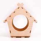 Деревянный скворечник - кормушка для птиц «Домик» - Фото 3