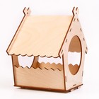 Деревянный скворечник - кормушка для птиц «Домик» - Фото 4