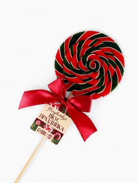 Леденец новогодний на палочке «Почувствуй вкус праздника», вкус: вишня, 110 г