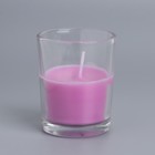 Свеча ароматическая в стакане "Нюд", 5х6 см, лаванда - Фото 3