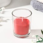 Свеча ароматическая в стакане "Нюд", 5х6 см, клубника - Фото 2