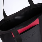 Сумка-шопер с карманом TOXIC, черный цвет, 40 х 35 см - Фото 7
