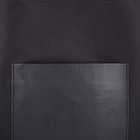 Шопер с карманом, чёрный цвет, 40 х 35 см - Фото 4