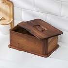 Хлебница GUNGNIR, дерево, 30×20×13 см, коричневая - Фото 2