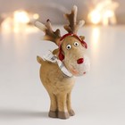 Фигурка полистоун «Олешка в зимних наушниках и шарфике», 7.5×4.5×2 см, МИКС - фото 22858612