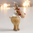 Фигурка полистоун «Олешка в зимних наушниках и шарфике», 7.5×4.5×2 см, МИКС - фото 22858613