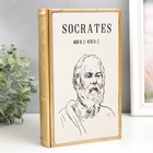 Шкатулка-книга металл, стекло "Сократ" 26х16х5 см - фото 9878298