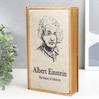 Шкатулка-книга металл, стекло "Альберт Эйнштейн. Теория относительности" 26х16х5 см - Фото 2