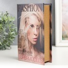 Шкатулка книга - сейф «Мир высокой моды. Модель», дерево, искусственная кожа, 21×13×5 см - Фото 2