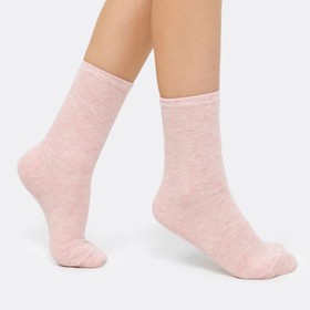 Носки детские, цвет розовый меланж, размер 24