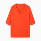 Футболка женская, цвет оранжевый, размер 58 - фото 9878414