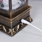 Светодиодная фигура «Фонарь с девочкой и снеговиком» 10 × 27 × 10 см, пластик, батарейки ААх3 (не в комплекте), USB, свечение тёплое белое - Фото 4