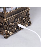 Светодиодная фигура «Фонарь с щелкунчиком» 13.5×28.5×13.5 см, пластик, батарейки ААх3 (не в комплекте), USB, свечение тёплое белое 7673480