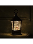 Фигура светодиодная фонарь "Дед Мороз и лесные звери", 12х24 см, USB, музыка, Т/БЕЛЫЙ - фото 14995953