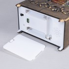 Светодиодная фигура «Фонарь с Дедом Морозом» 13 × 25.5 × 8 см, пластик, батарейки ААх3 (не в комплекте), USB, свечение тёплое белое - Фото 3