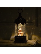 Фигура светодиодная фонарь "Дед Мороз с подарками", 11х28 см, USB, музыка, Т/БЕЛЫЙ - фото 14995965