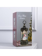 Фигура светодиодная фонарь "Дед Мороз с подарками", 11х28 см, USB, музыка, Т/БЕЛЫЙ - фото 14995966