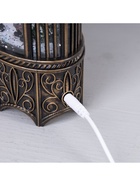 Фигура светодиодная фонарь "Дед Мороз и лесные звери", 13х25 см, USB, музыка, Т/БЕЛЫЙ - фото 14995968