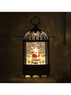 Фигура светодиодная фонарь "Дед Мороз и лесные звери", 13х25 см, USB, музыка, Т/БЕЛЫЙ - фото 14995969