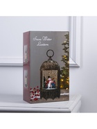 Фигура светодиодная фонарь "Дед Мороз и лесные звери", 13х25 см, USB, музыка, Т/БЕЛЫЙ - фото 14995970