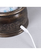 Фигура светодиодная фонарь "Дети лепят снеговика", 14х30 см, USB, музыка, Т/БЕЛЫЙ - фото 14995976