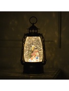 Фигура светодиодная фонарь "Дети лепят снеговика", 14х30 см, USB, музыка, Т/БЕЛЫЙ - фото 14995977