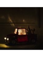 Светодиодная фигура «Машина с эльфами» 28.5×17.5×12 см, пластик, от батареек ААх3, USB, свечение тёплое белое - фото 68104215