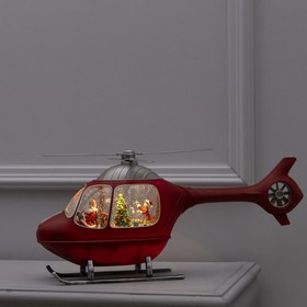 Светодиодная фигура «Вертолёт» 48 × 22 × 12 см, пластик, батарейки Cх3 (не в комплекте), USB, свечение тёплое белое