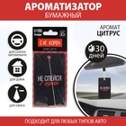 Ароматизатор в машину «Не спейся с пути», аромат цитруса 7861642 - фото 14455654