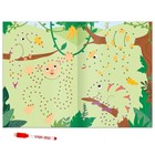 Многоразовая книга «Рисуем по точкам. Животные», с маркером, 16 стр. - фото 6659253