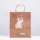 Пакет подарочный "Кошечка" 26 х 32 х 12 см (комплект 6 шт) - фото 45388821