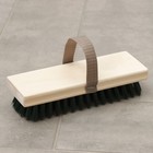 Щётка полотёрная с ремешком, 6-ти рядная, 22×7.5 см - Фото 1