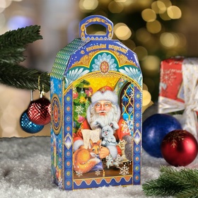 Коробка подарочная новогодняя «Часы »Веселые Зверята«, 15?7.3?27 см (комплект 5 шт)