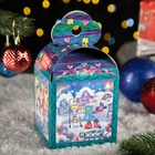 Подарочная новогодняя коробка «Зимняя Фантазия» в бирюзовом, 12×12×17 см - Фото 4