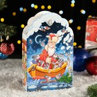 Подарочная коробка "Дед Мороз и Зайцы", 16 х 7,5 х 26 см - фото 9879942
