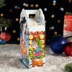 Подарочная новогодняя коробка «Дед Мороз и Зайцы», 16×7.5×26 см - Фото 4