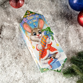 Подарочная новогодняя коробка "Заяц - Кот", 12?7?23 см (комплект 10 шт)