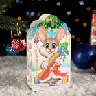 Подарочная новогодняя коробка "Заяц - Кот", белый, 26×14×7 см - Фото 2