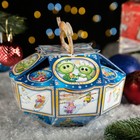 Подарочная новогодняя коробка «Летающая тарелка», 21.5×21.5×15.5 см - Фото 4