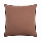 Подушка Этель, 45х45+1 см, коричневый, 100% хлопок - Фото 4