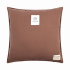 Подушка Этель, 45х45+1 см, коричневый, 100% хлопок - Фото 7
