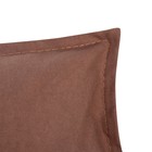 Подушка Этель, 45х45+1 см, коричневый, 100% хлопок - Фото 5