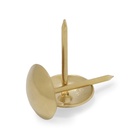 Гвозди ТУНДРА, декоративные, обивочные, 10×18.5 мм, золото, фасовка 50 шт. 9118046