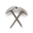 Гвозди ТУНДРА, декоративные, обивочные, 10х18,5 мм, хром, фасовка 50 шт - фото 26636312