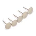 Гвозди ТУНДРА, декоративные, обивочные, 10х18,5 мм, хром, фасовка 50 шт - фото 26636314