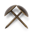 Гвозди ТУНДРА, декоративные, обивочные, 10х18,5 мм, бронза, фасовка 50 шт 9118048