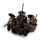 Гвозди ТУНДРА, декоративные, обивочные, 10х18,5 мм, бронза, фасовка 50 шт 9118048