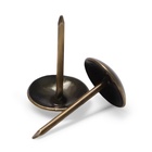 Гвозди ТУНДРА, декоративные, обивочные, 10х18,5 мм, бронза, фасовка 50 шт 9118048