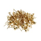 Гвозди ТУНДРА, декоративные, обивочные, 8×15 мм, золото, фасовка 50 шт. - Фото 5