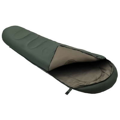 Спальный мешок Totem Hunter XXL, кокон, 1 слой, правый, 80х220 см, +7°C, цвет оливковый